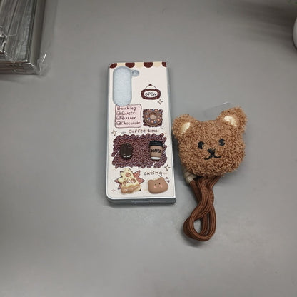 3D Caffenut Bear Samsung Flip Fold Cover
