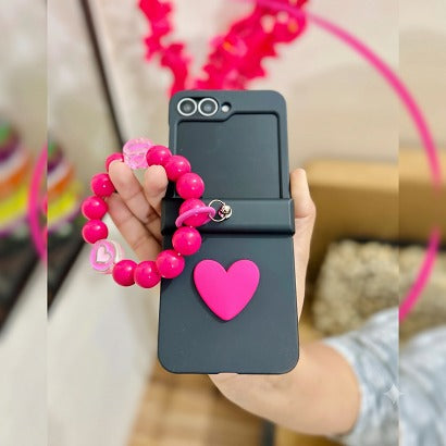 Cute Heart Samsung Flip Cover