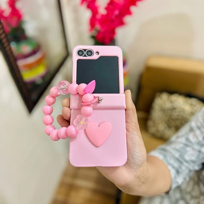 Cute Heart Samsung Flip Cover