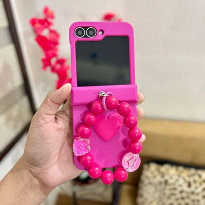 Cute Heart Samsung Flip Cover