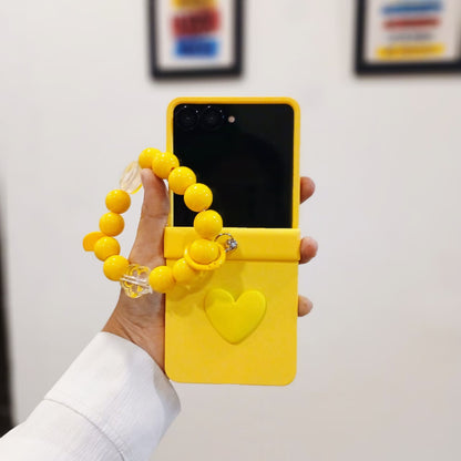 Cute Heart Samsung Flip Cover