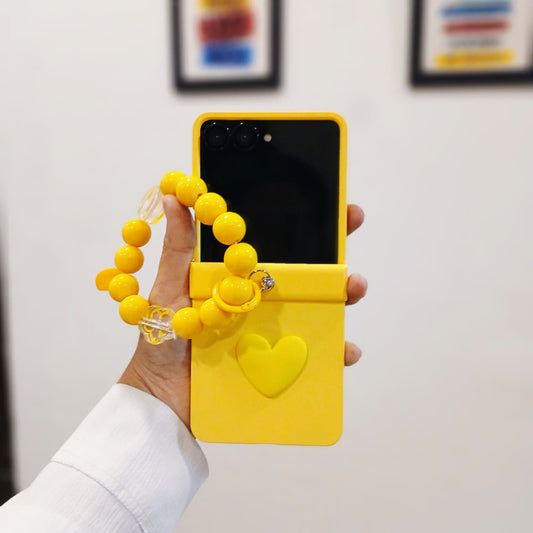 Cute Heart Samsung Flip Cover