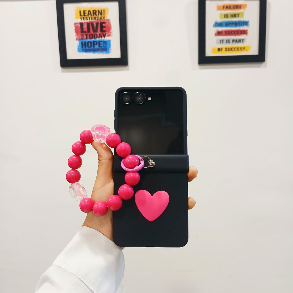 Cute Heart Samsung Flip Cover