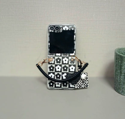 Floral Chess Samsung Flip Cover