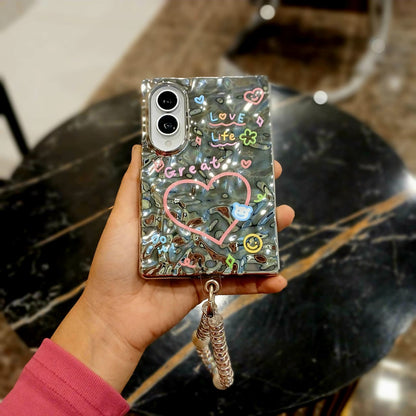3D Wavy Spiral Charm Samsung Fold Cover