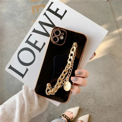 royal-black-gold-chain-case - ThePhoneCart