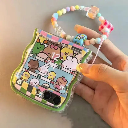 Korean Lattice Flower Samsung Case - ThePhoneCart