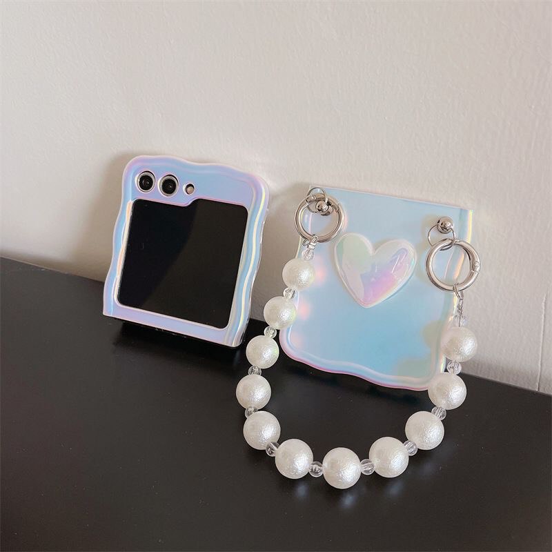 Luxury Silk Pearl chain Samsung Case