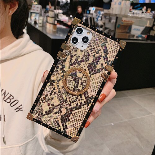 Animal Texture Case with Ring - ThePhoneCart